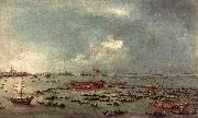 GUARDI, Francesco Outward Voyage of the Bucintoro to San Nicol del Lido dfg oil painting artist